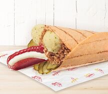 Рулле с колбаской из индейки