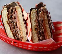 Pancake burger of the month