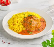 Тефтели мясные в соусе с гарниром