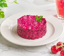 Салат из свеклы с чесноком