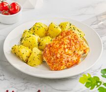 Рыба с овощами и гарниром