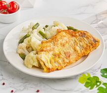 Рыба жареная с гарниром