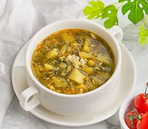 Щи зеленые с яйцом