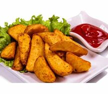 Картошка по-деревенски и соус