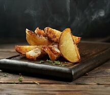 Картофель по-деревенски с курдюком