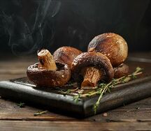 Грибы на мангале