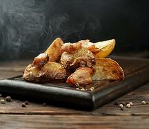 Картофель по-деревенски с салом