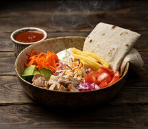 Шаурма бокс со свининой