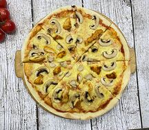 Пицца курица с грибами 33 см