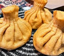 Жареные хинкали из говядины