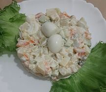 Мясной Оливье