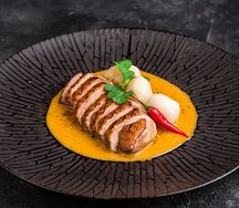 Утиная грудка на гриле с гарниром