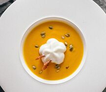 Крем-суп из тыквы с пармезаном