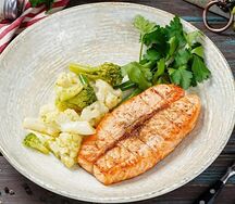 Семга на пару