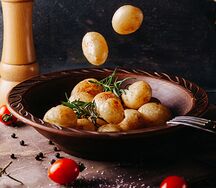 Картофель на мангале