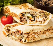 Люля-кебаб из курицы в лаваше