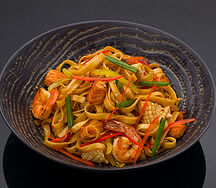 Лапша удон с морепродуктами