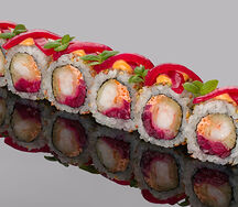 Ролл с креветкой темпура и маринованным луком