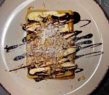 Шоколадно-сливочная вафля