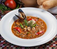 Чашушули из морепродуктов