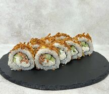 Кранч ролл с лососем терияки