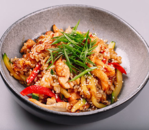 Тяхон с телятиной и овощами