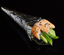 Рожок с креветками