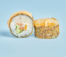 Ролл темпура лосось