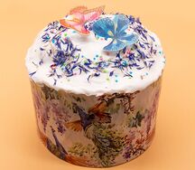 Кулич Элитный с бабочками