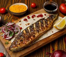 Сибас на углях