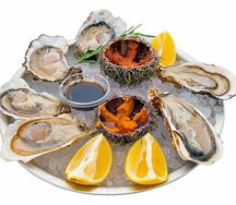 Сет устриц и ежей Четыре вкуса