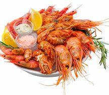 Плато диких креветок