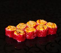 Ролл с грибами шиитаке запеченный