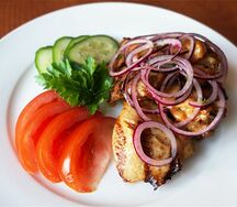 Шашлык курный на гриле