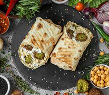 Шаурма с фалафелем и Blue cheese