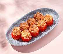 Запеченный спайси лосось со снежным крабом