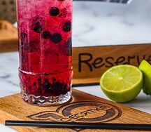 Авторский лимонад Васильки-голубика-черная смородина