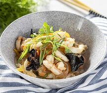 Рисовая лапша с морепродуктами