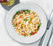 Сэу поккымбап жареный рис с креветками