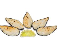 Мидии запеченные с соусом Блю чиз 