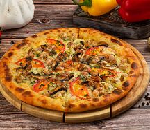 Хачапури с томатами и курицей