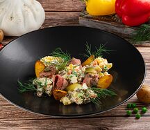 Оливье с ростбифом