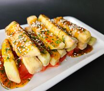 Хрустящие баклажаны в соусе Сладкий Чили