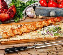 Люля-кебаб из курицы на углях