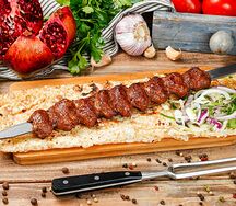 Люля-кебаб из говядины на углях