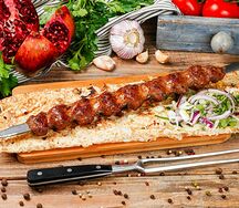 Люля-кебаб из баранины на углях