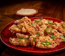 Хрустящий острый кальмар