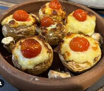 Грибы на мангале