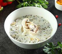 Грибной суп со сливками
