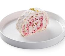 Меренговый рулет Малина-фисташка